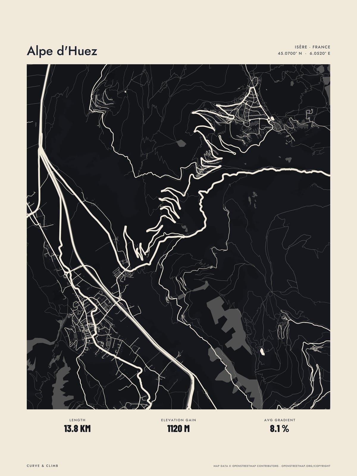 ALPE D'HUEZ print