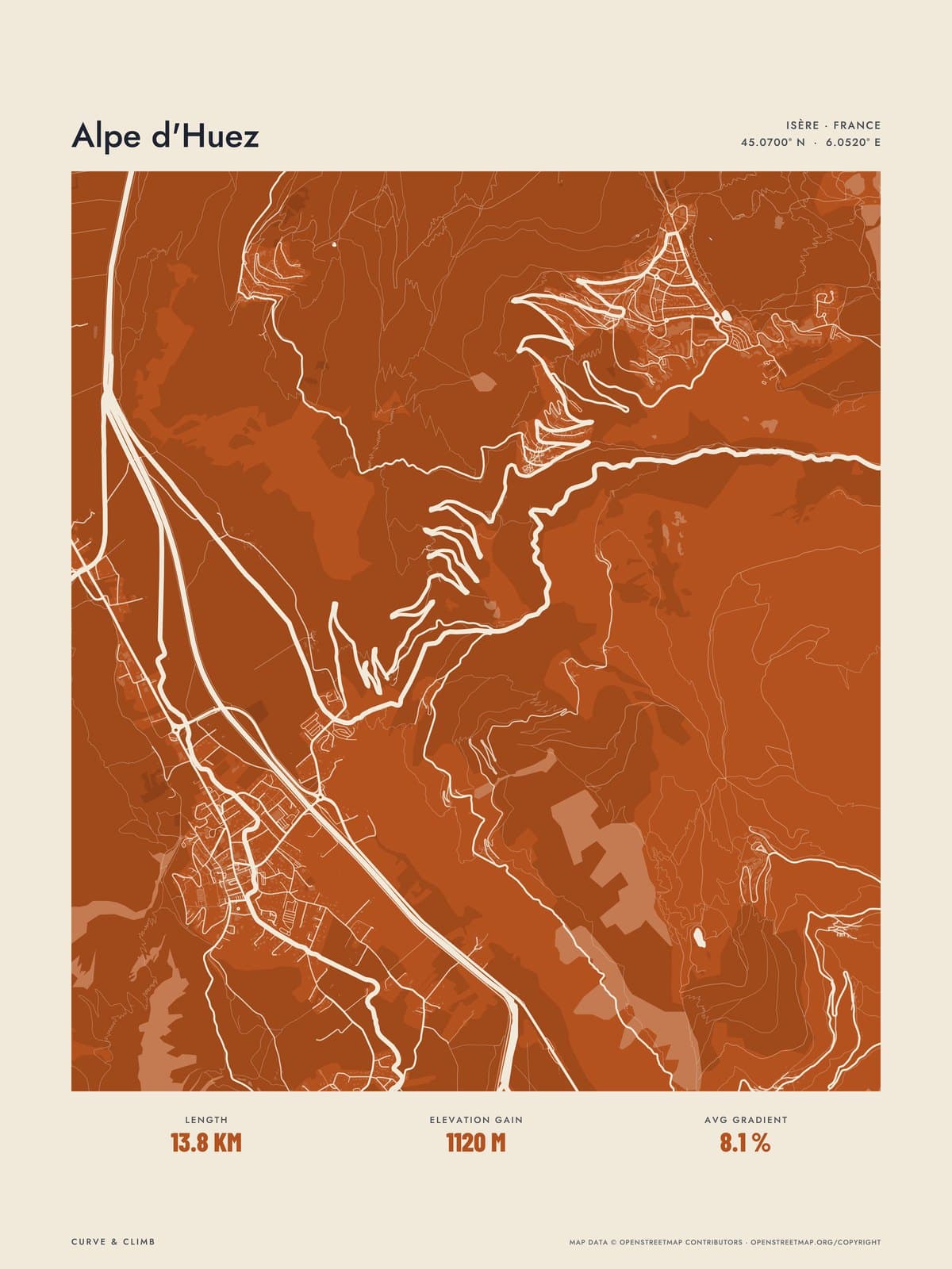 ALPE D'HUEZ print
