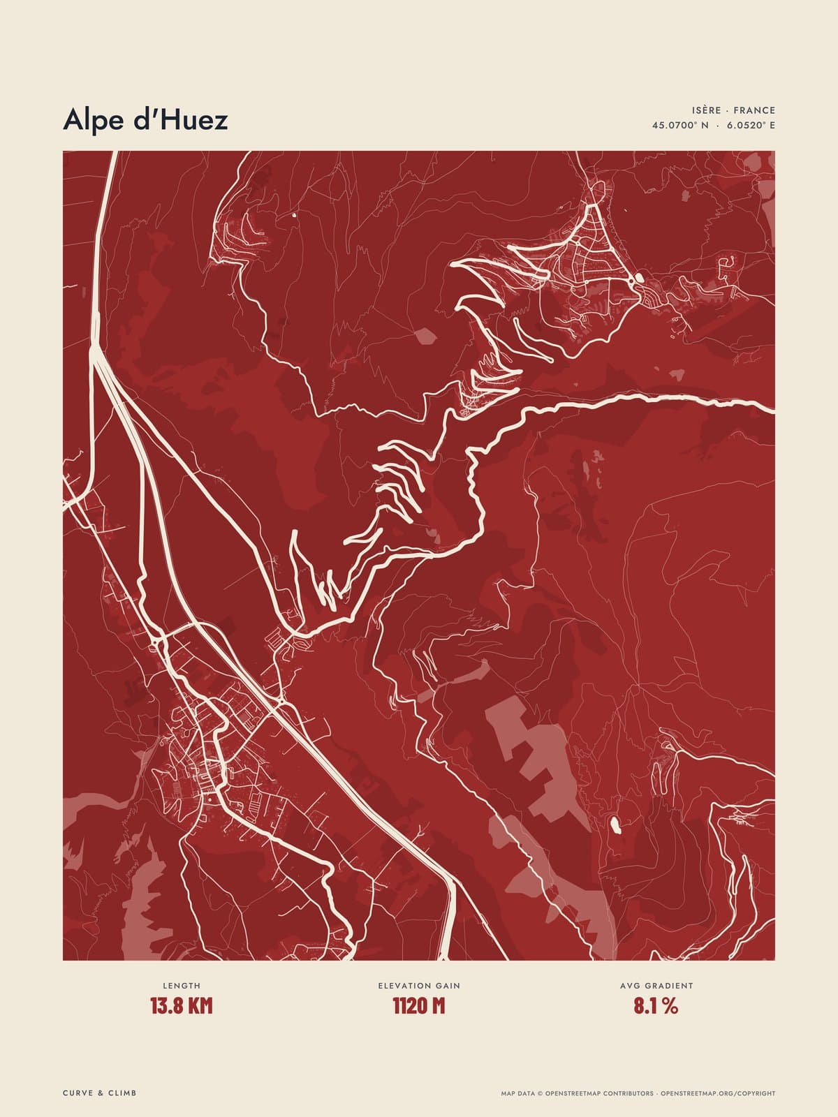 ALPE D'HUEZ print