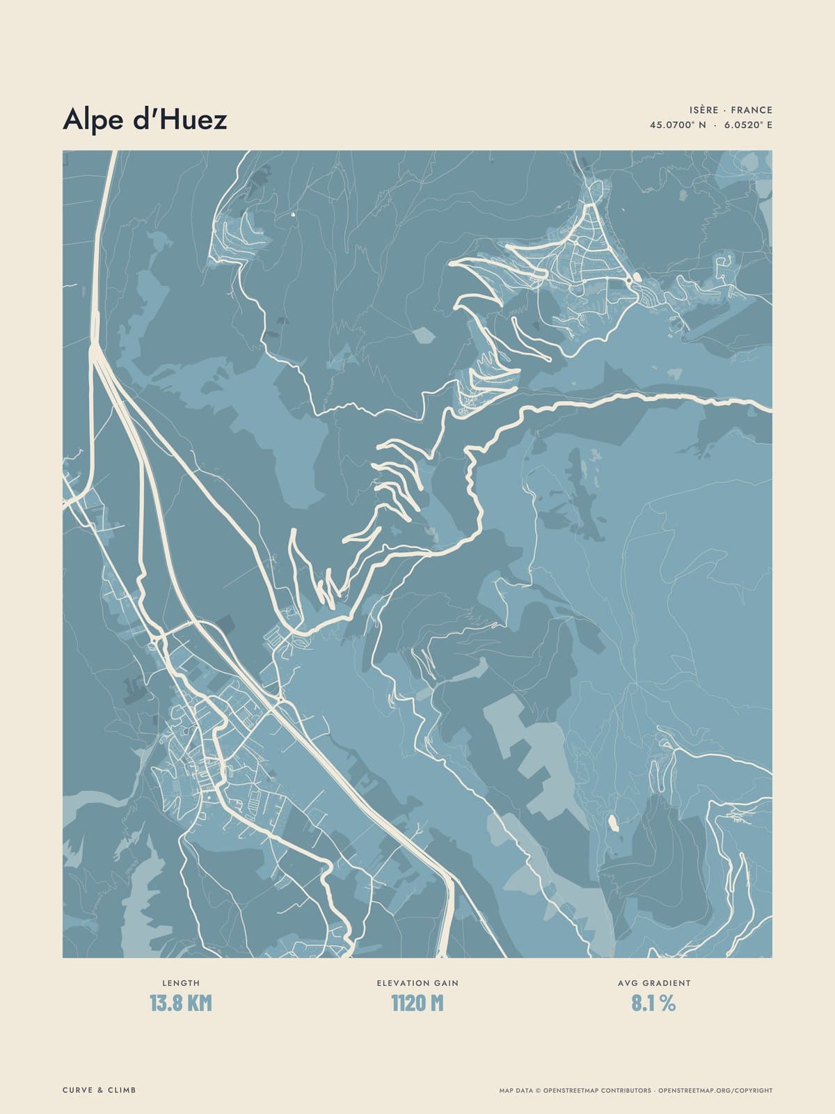 ALPE D'HUEZ print