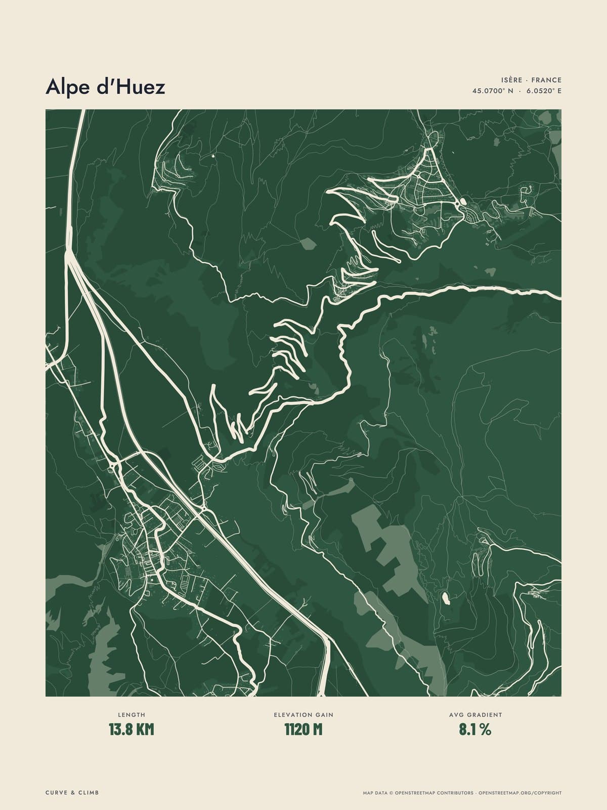 ALPE D'HUEZ print