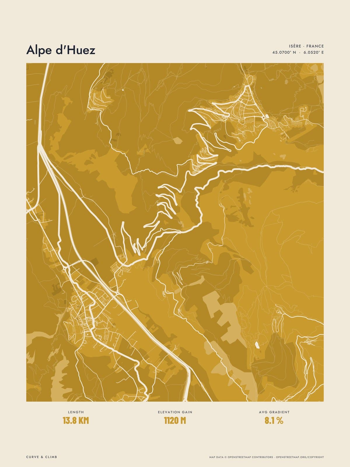 ALPE D'HUEZ print
