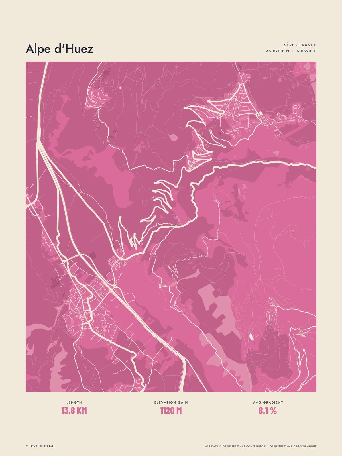 ALPE D'HUEZ print