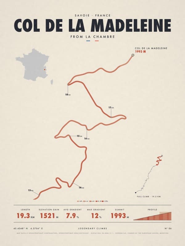 COL DE LA MADELEINE print