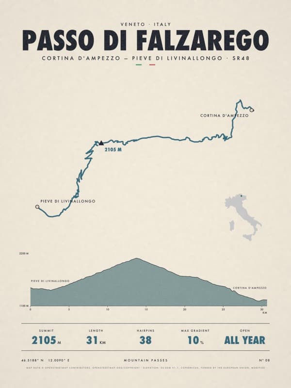 PASSO DI FALZAREGO print
