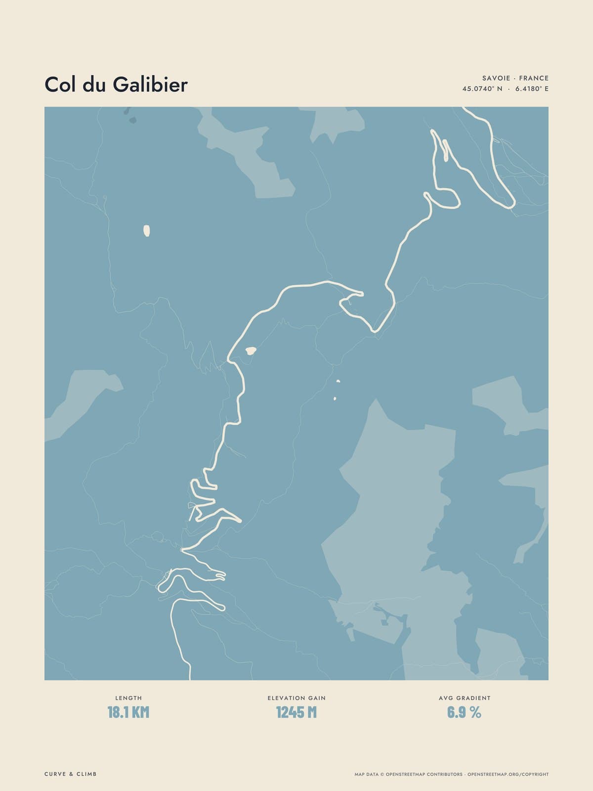 COL DU GALIBIER print