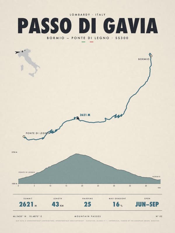 PASSO DI GAVIA print
