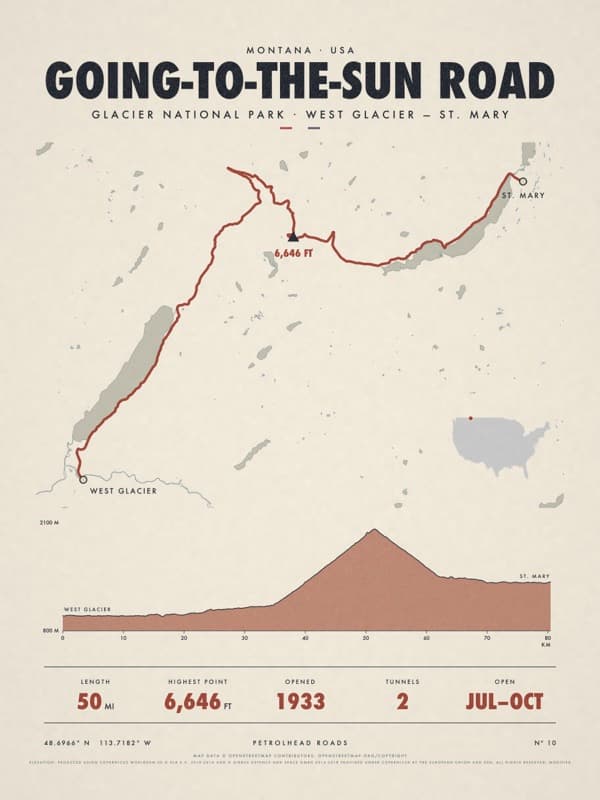 GOING-TO-THE-SUN ROAD print