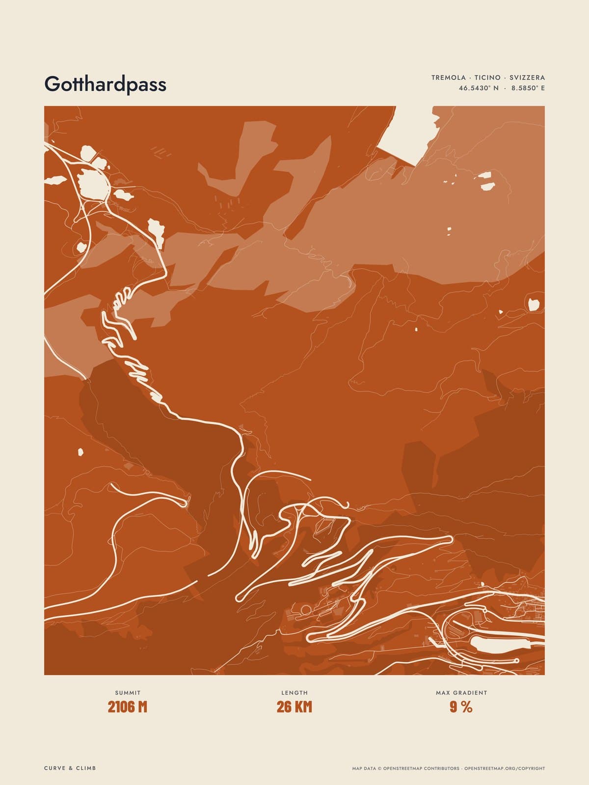 GOTTHARDPASS print