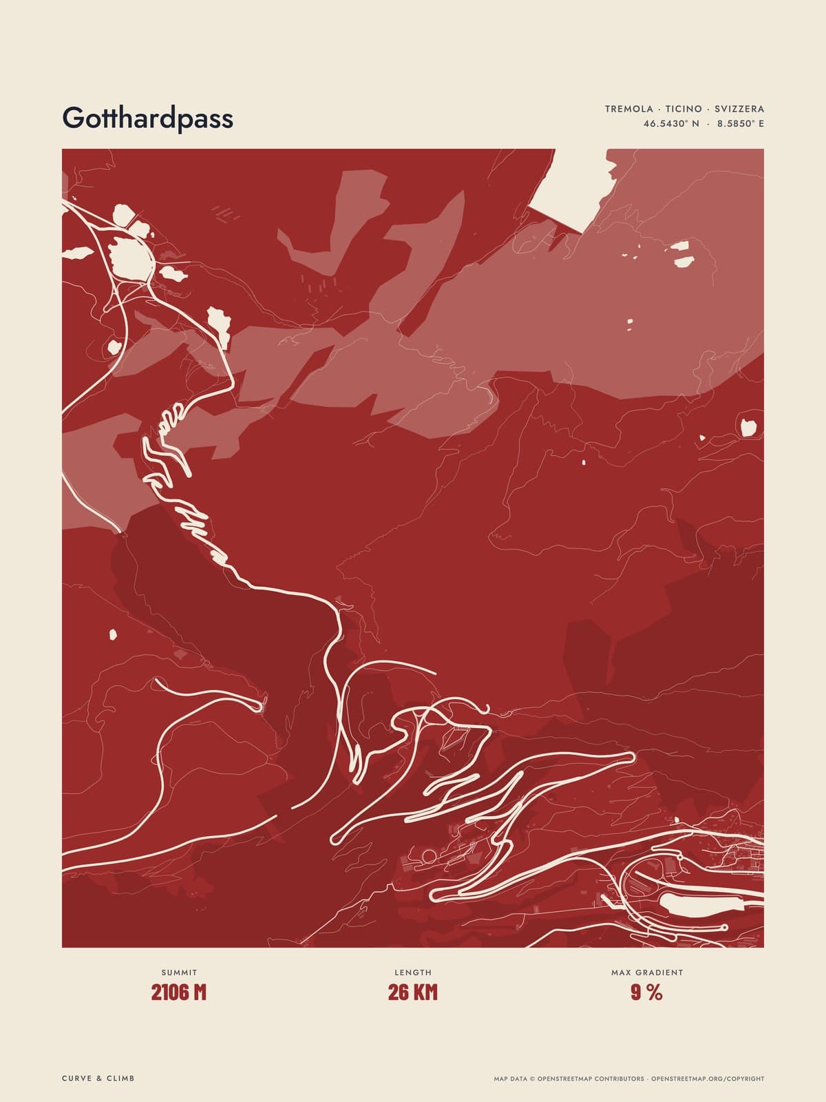 GOTTHARDPASS print