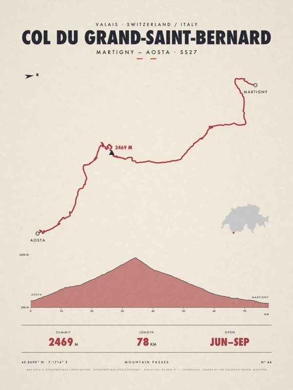 COL DU GRAND-SAINT-BERNARD print