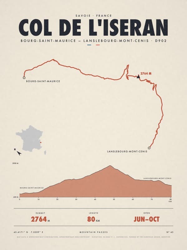 COL DE L'ISERAN print