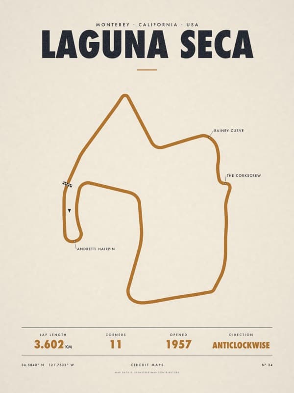 LAGUNA SECA print