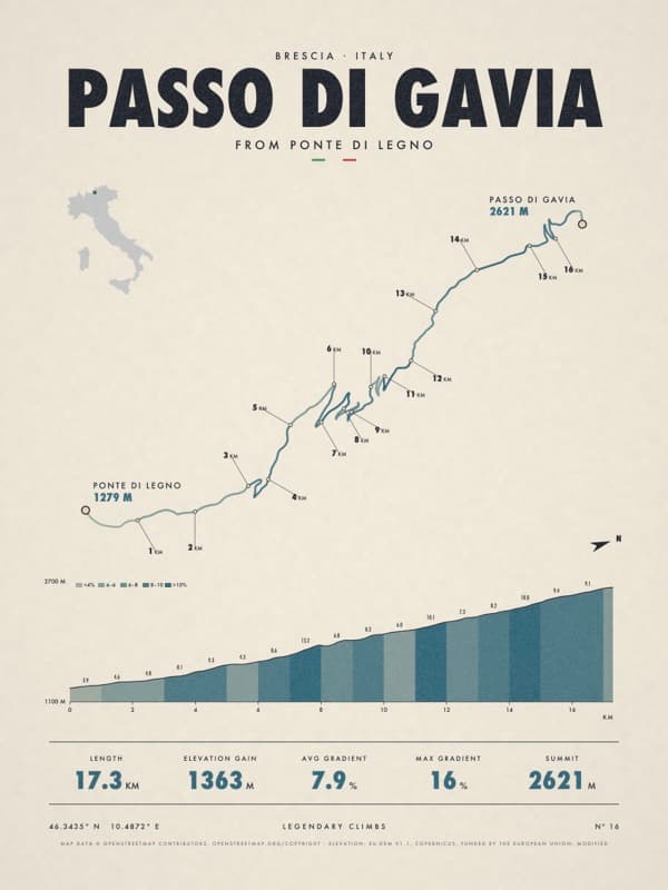 PASSO DI GAVIA print
