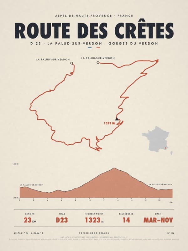 ROUTE DES CRÊTES print