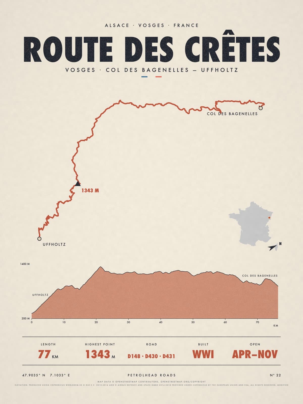 ROUTE DES CRÊTES print
