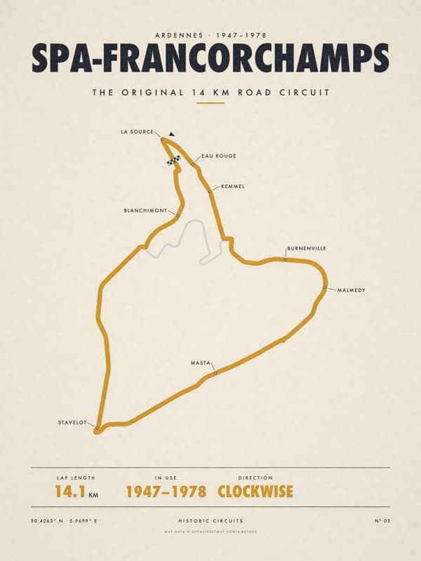 SPA-FRANCORCHAMPS print