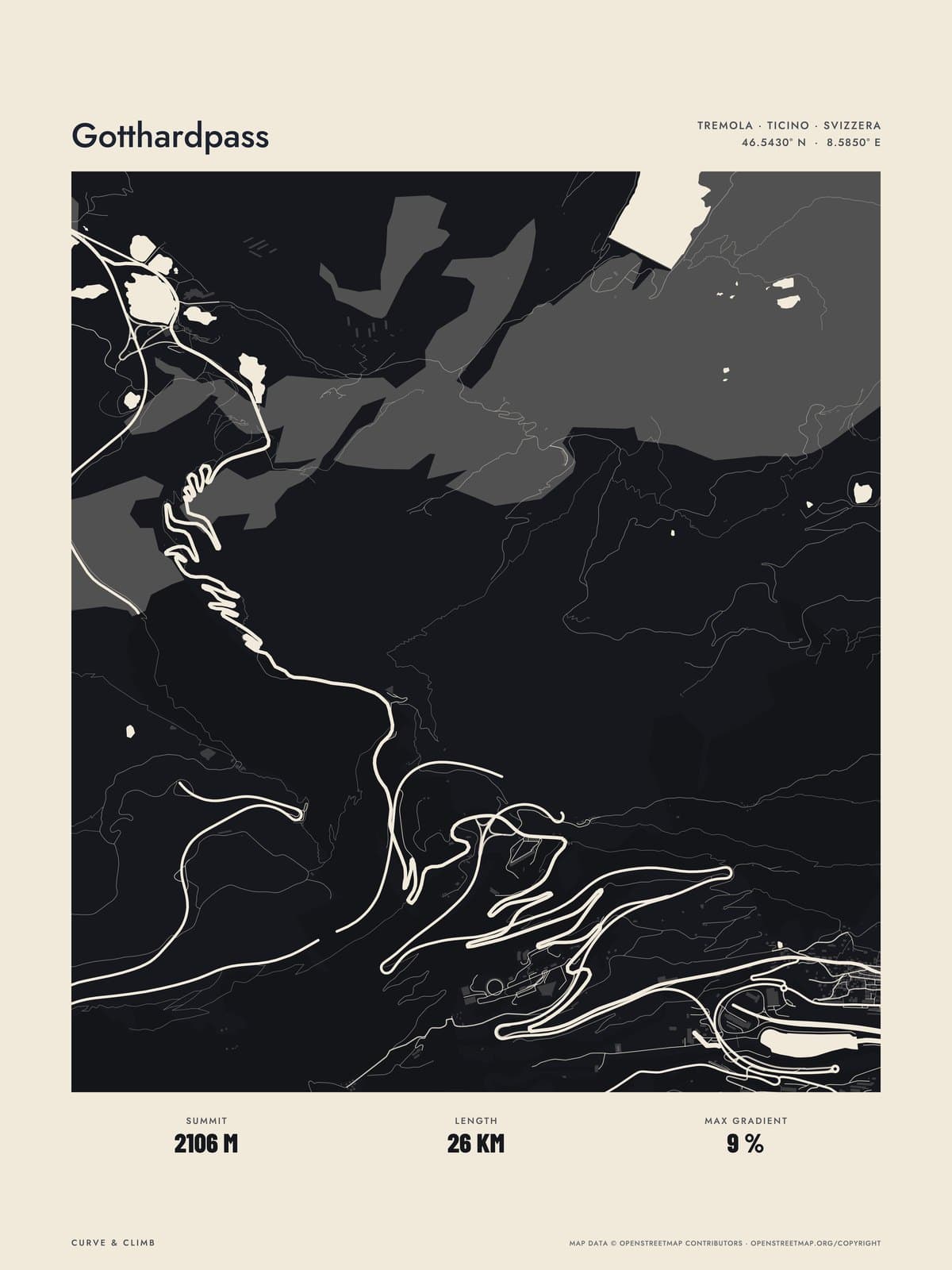 GOTTHARDPASS print