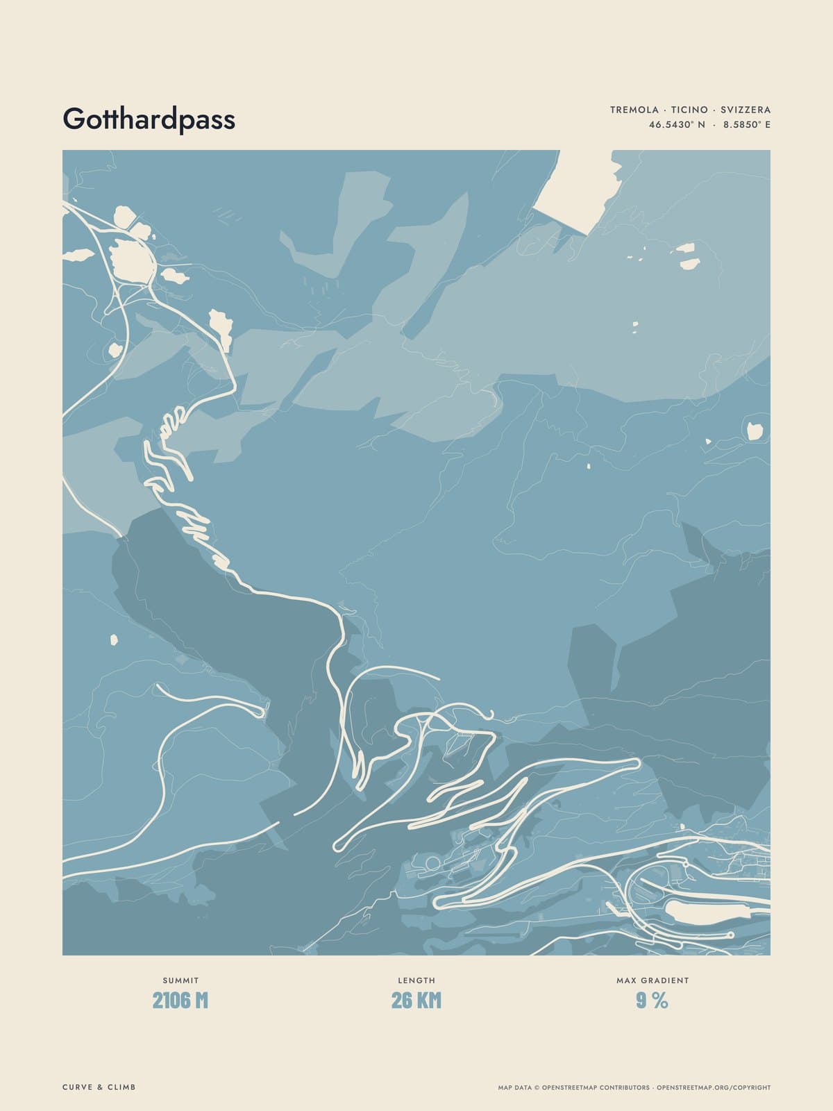 GOTTHARDPASS print
