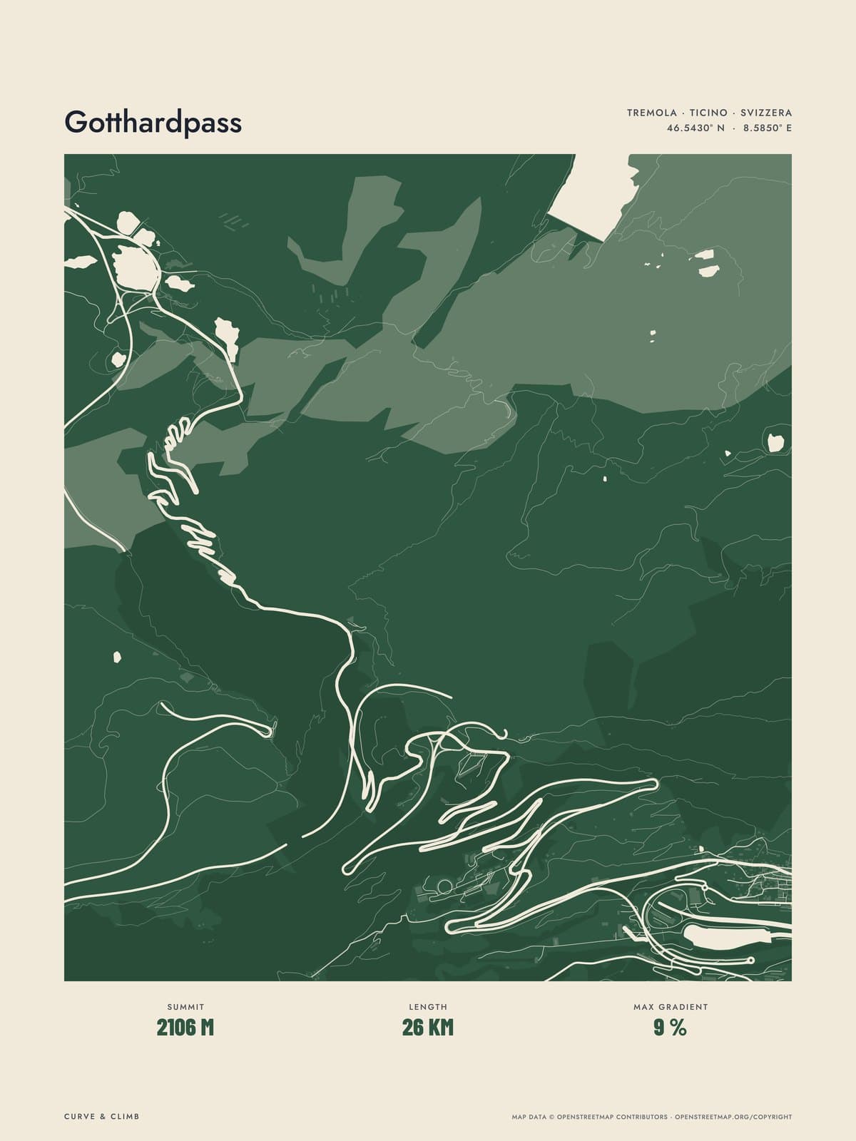 GOTTHARDPASS print