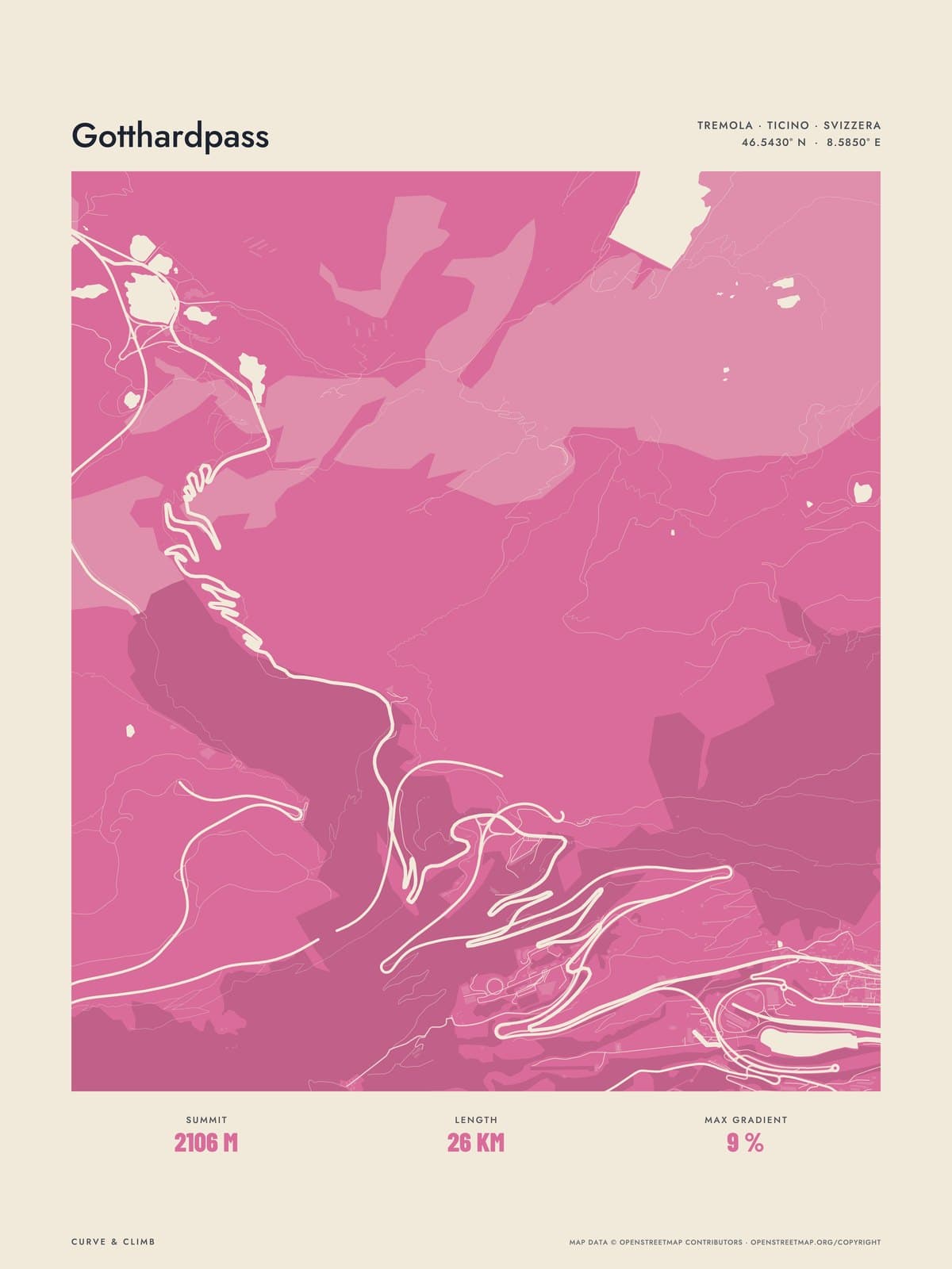 GOTTHARDPASS print